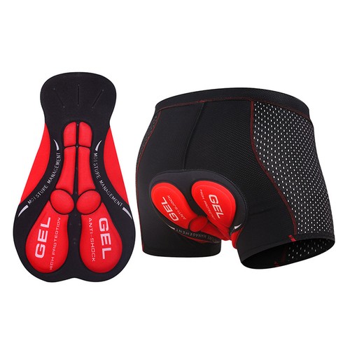 5D Gel Padded Cycling Shorts Bicycle Underwear Seat Shock Absorb Bike Und UK - Picture 9 of 37