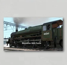 Fridge Magnet BR Steam Locomotive Jubilee 45597 Barbados British Rail Railways