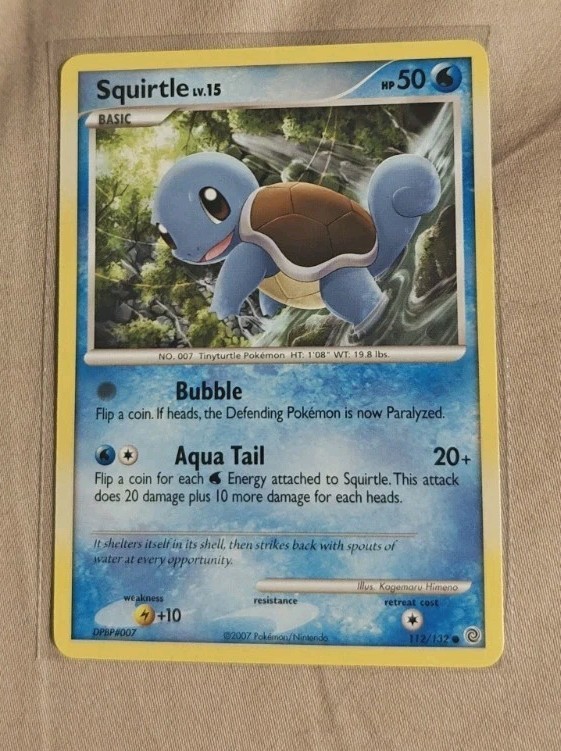 Pokemon TCG Squirtle 112/132 Secret Wonders Regular NM Card