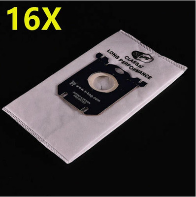 16pcs Dust Bags For Electrolux E201B Philips FC8021 S-bag GR201 vacuum cleaner