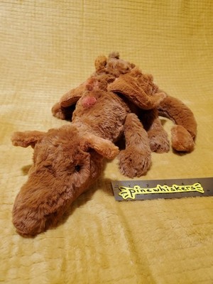 CUSTOM Jellycat Sky Dragon Autumn Pumpkin Pie Fall Plush Stuffed Animal Dyed