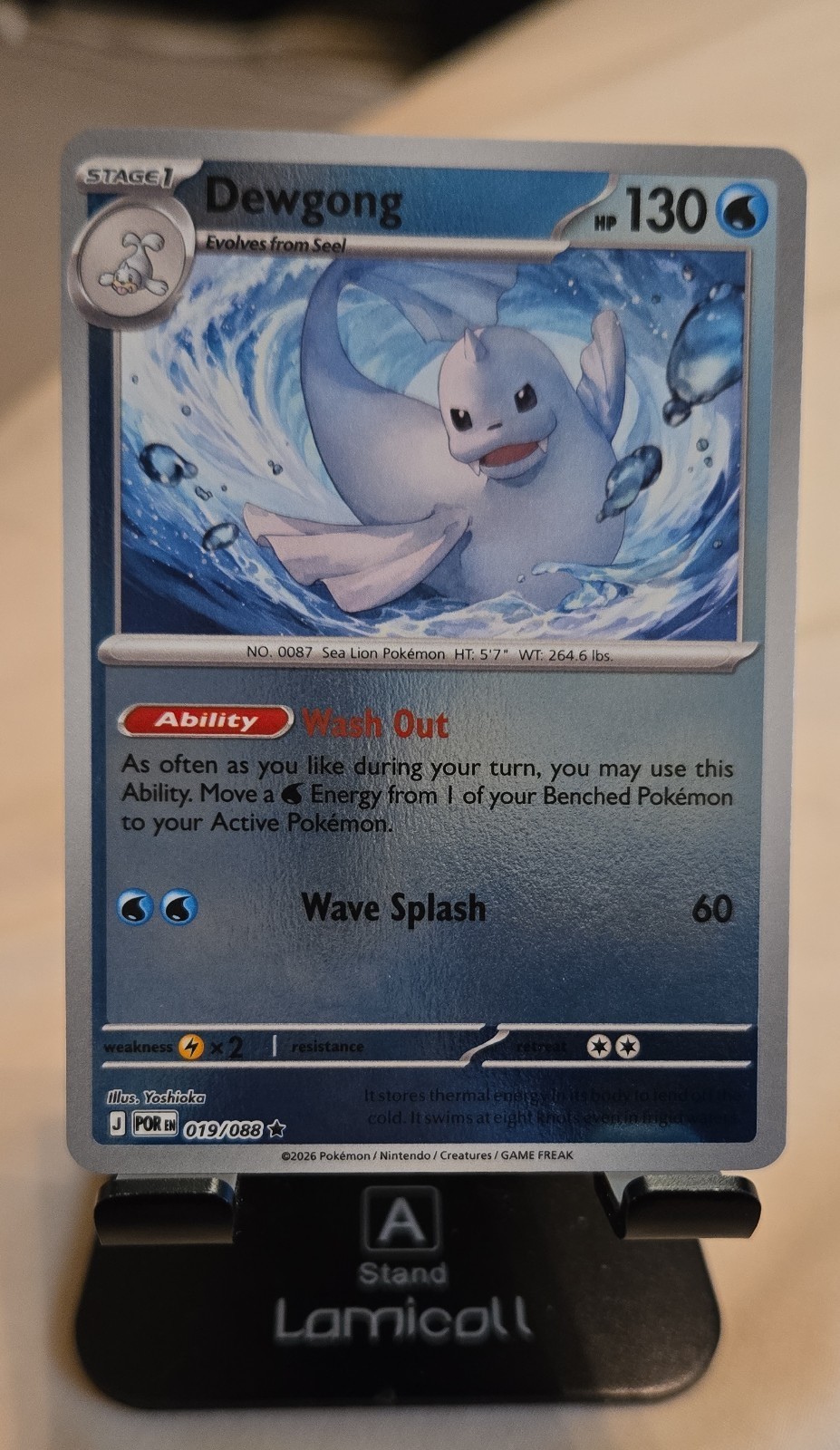 Dewgong 019/088 Me03: Perfect Order Reverse Holo Pokemon Trading Card Game!