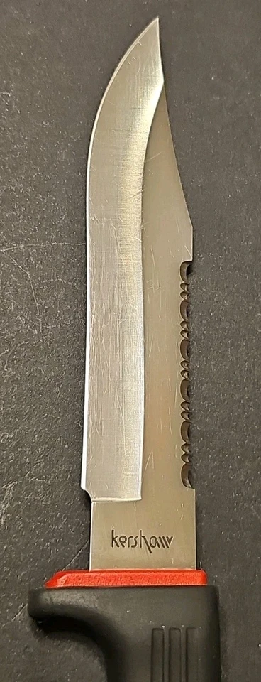 Vintage Kershaw 1010 Japan Fixed Blade Hunting Knife w/ Sheath Kai Japan - Image 3 of 4