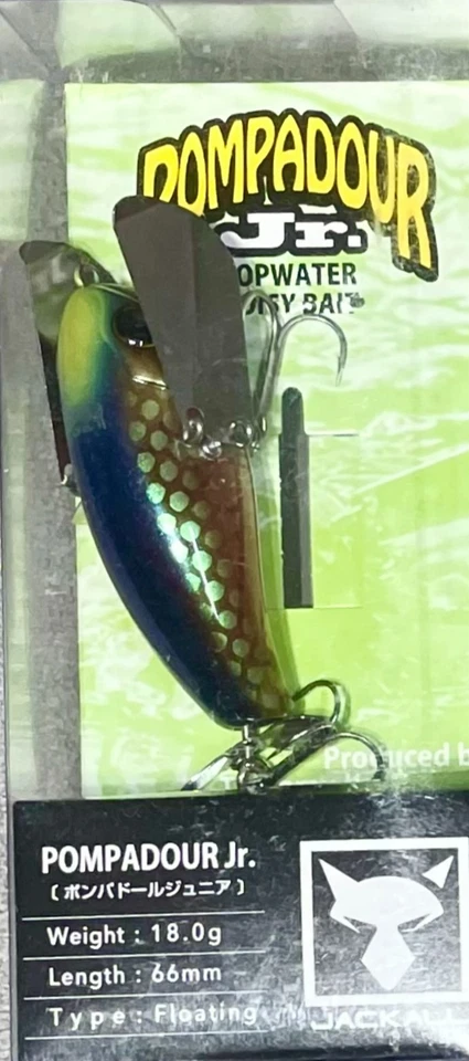 WoW!!!  Descontinuado y muy raro Jackall Pompadour Junior (66 mm) COREO SANGRIENTO Foto 3 de 4