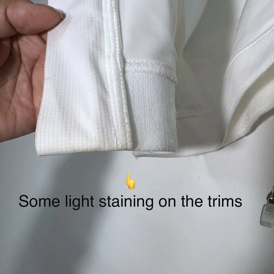 SHEFIT 2Luxe Ultimate Sports Bra White Front Zip Moisture Wicking High Impact 2X - Image 3 of 4