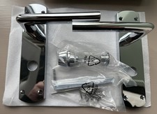 Smith & Locke Bathroom Door Handle Set Polished Chrome Lever + Thumbturn (227HY)
