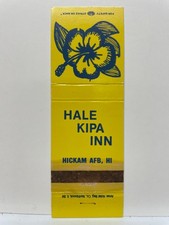 Hale Kipa Inn Hickam AFB HI Vintage Hibiscus Flower Matchbook Cover