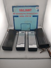 Lot Of 2 Vintage Valiant Transceiver Model STR-61 w/ leather case