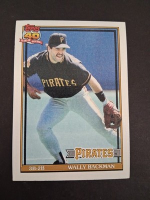 1991 Topps - Wally Backman #722 A* Before Copyright; Barely Visible ...