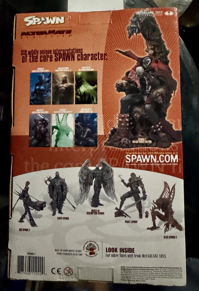 Figura de ação SPAWN on THRONE Alternate Realities Spawn VII DELUXE BOX edição/ - Imagem 3 de 4