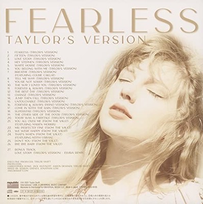 洋楽 FEARLESS Fearless (Taylor's Version) (Japanese Deluxe Edition) (7-in