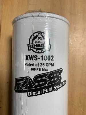 FASS Fuel Systems Extreme Water Separator HD Series XWS-1002