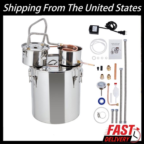 Alcohol Still 13.2 Gal Water Alcohol Distiller Spirits Kit With Circulating Pump