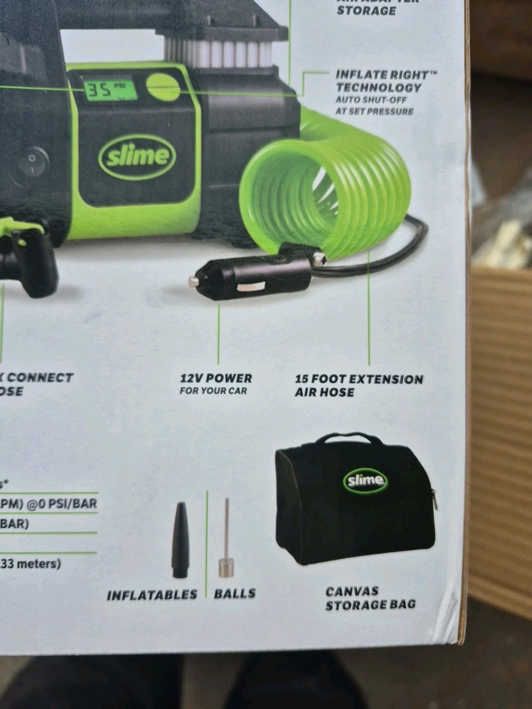 Slime Elite Heavy Duty Tire Inflator (Bikes, ATV's, Automobile, Trucks) - NEW