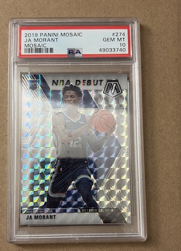 2019-20 Panini Mosaic - NBA Debut Ja Morant #274 Silver Mosaic Prizm (RC)
