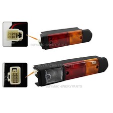 Pair Rear Lamps Turn Brake Tail Light Assembly for Toyota Forklift 8 Series 12V