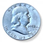 1952 S Franklin Half Dollar 90% Silver 50c US Coin (s)