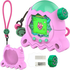 Silicone Case for Tamagotchi Paradise with Button Cap, Protective Cover with Scr