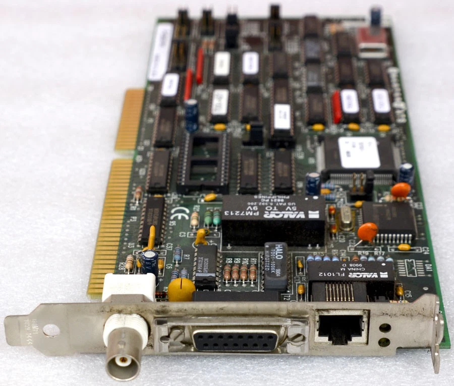 Vintage Adaptec 727001-0104 BNC Network Card ISA Slot RJ-45 Card M1367 - Image 2 of 4
