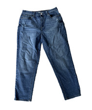 Sonoma Boy Friend Goods for Life Skinny Distressed Jeans Med Blue Denim Women 10