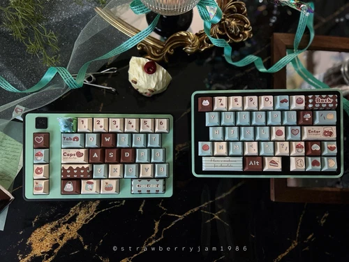 Prebuilt Blockboy Split65 Mint Black Ergonomic Mechanical Customized Keyboard