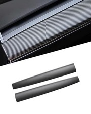 Tesla Model 3 Y Dashboard Cover Front Door Cover Matte Carbon Fiber 2pcs