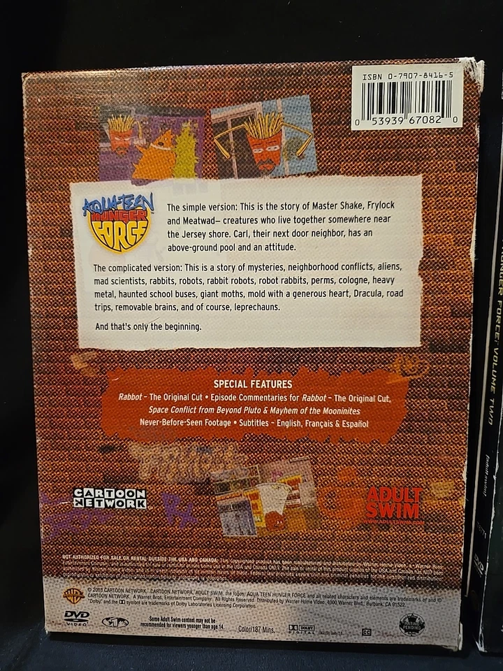 AQUATEEN HUNGER FORCE CARTOON NETWORK - SEASONS 1-5 MOVIE DVD SET DISCS PERFECT - Image 3 of 4