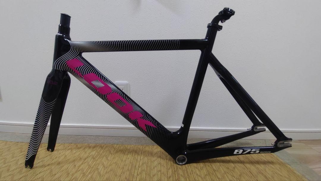 LOOKマディソン フレーム LOOK 875 MADISON Carbon Track Frame Set Black/Pink Size S Free