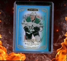 2019-20 Upper Deck Stature Rhett Gardner Blue Rookie 08/35 #144
