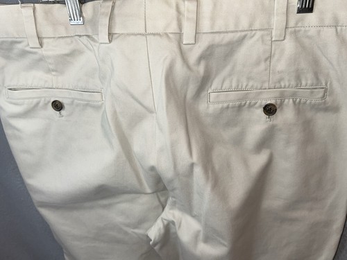 Brooks Brothers Pants Mens 34x32 Beige Chino Trousers Slacks Cotton Dress - Picture 14 of 15