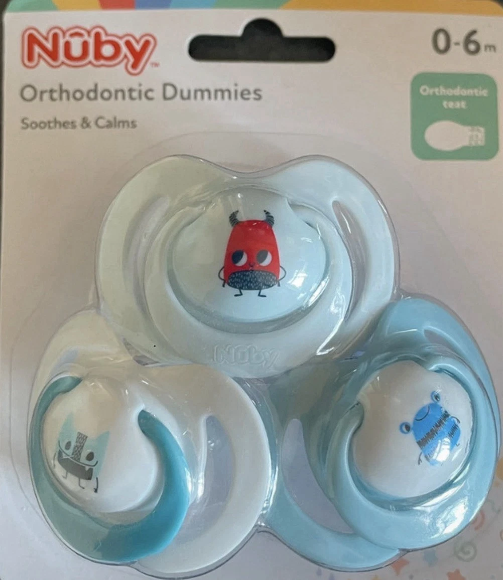 Nuby 0-6m Orthodontic Dummies
Opens in a new window or tab