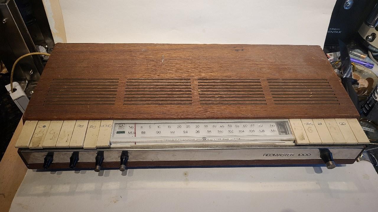 Vintage Bang & Olufsen Beomaster 1000 Radio and Amplifier for Restoration
