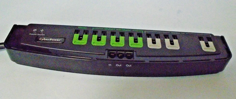 Cyberpower 7050SG 7-Outlet Surge Protector With Telephone Protection - Image 2 of 2