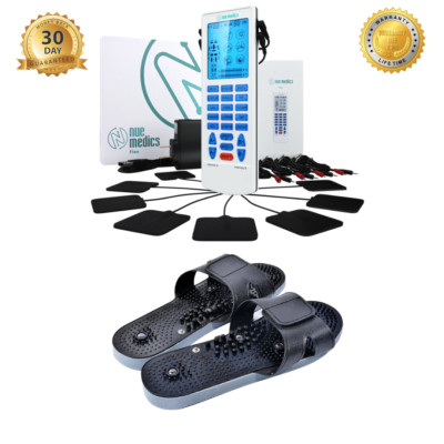 Tens Ems Unit Muscle Stimulator Pulse Massager Device Reflexology Slipper