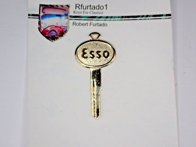 Gold Plated ESSO Key Blank for Ford (American) Vehicles 1952 to 1965 ...