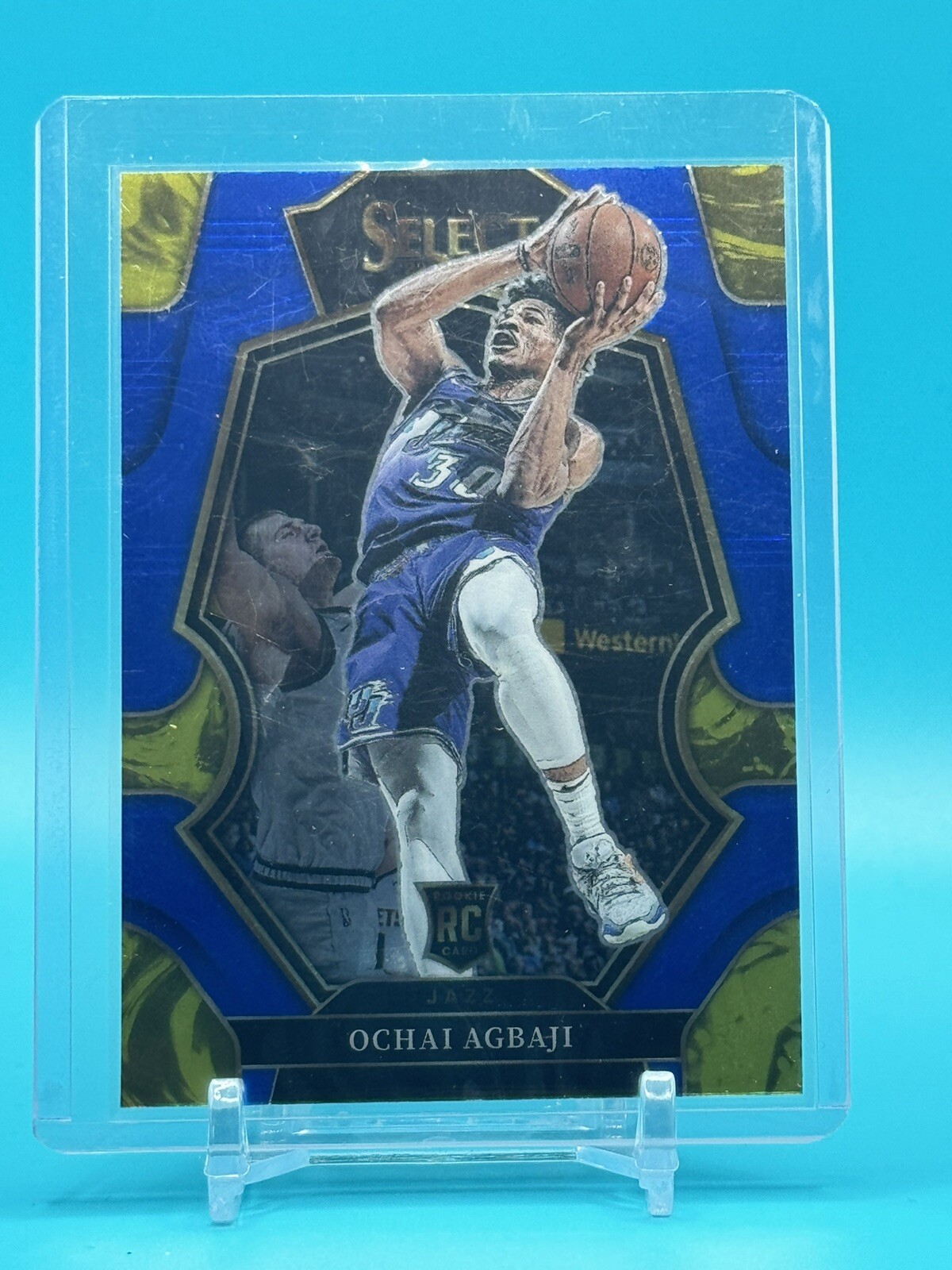 2022-23 Panini Select Ochai Agbaji Premier Level Rookie RC Utah Jazz