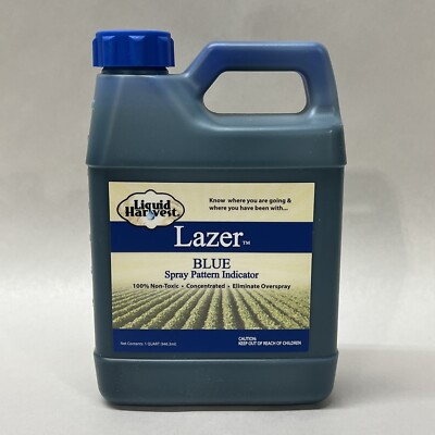 #ad #ad Liquid Harvest Lazer Blue Concentrated Spray Pattern Indicator 32 Ounces NEW $39.95