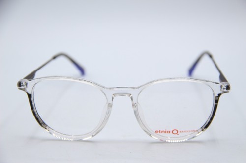 NEW ETNIA BARCELONA RICHARD CLBK CLEAR BLUE AUTHENTIC FRAMES EYEGLASSES 50-18 - Picture 2 of 4