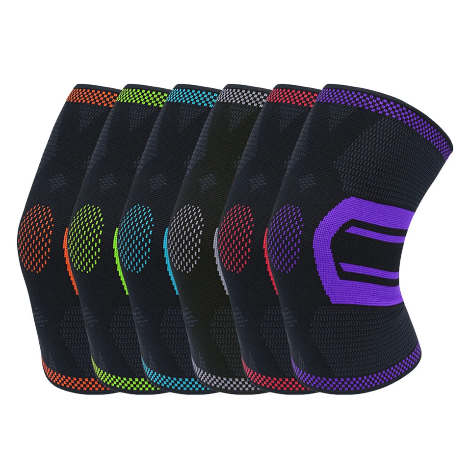 Men Sports Elastic Knee Pads Brace Fitness Training Running Protective Gear - Image 2 of 4