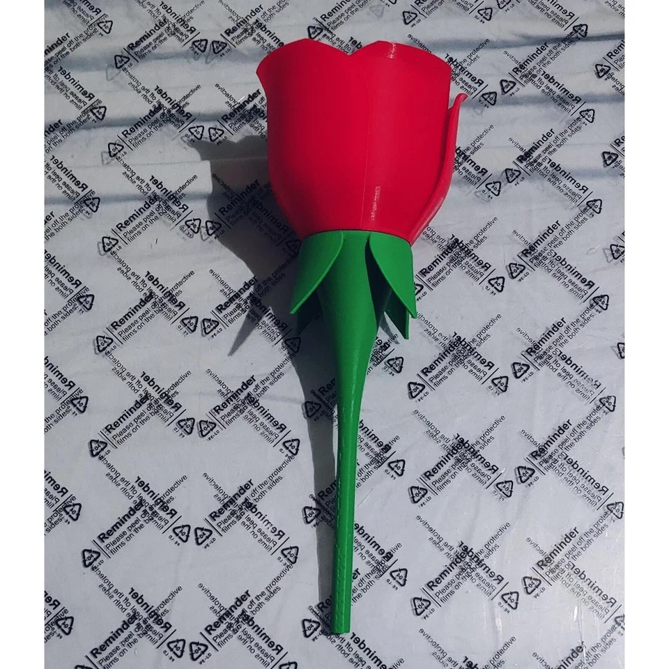 Rosa impressa em 3D - Presente exclusivo de Dia dos Namorados para ela, romântico eterno - Imagem 2 de 4