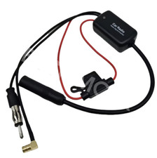 Amplificador de señal estéreo de radio de coche DAB + FM antena aérea amplificador de señal