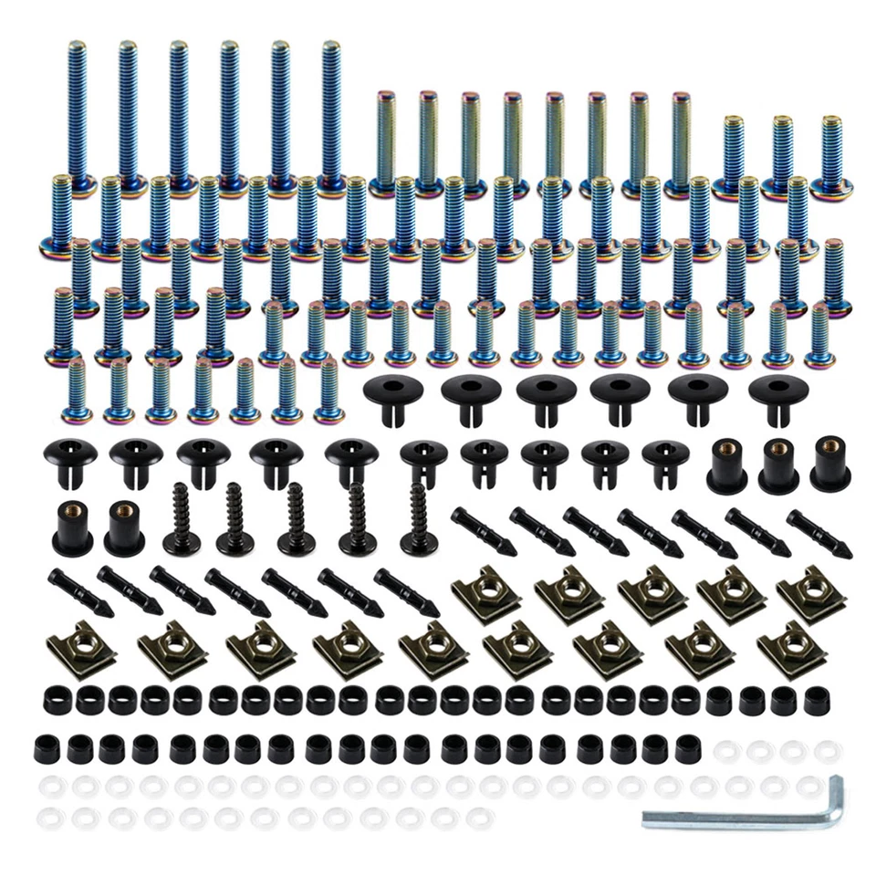 Kit de pernos de carenado de acero inoxidable para Suzuki RGV250 VJ22 1990 91 92 93 1994 1995 tornillo Foto 2 de 4
