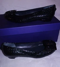 Stuart Weitzman 'Glamflat' Genuine Patent Leather Flats sz 36.5 US SZ 6 new
