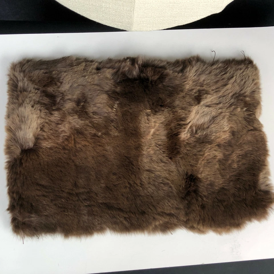 Antique TRUE Vintage Rabbit Fur Collar &Bonus BEAUTIFUL Brown Womens 20s 30s 40s - Image 3 of 4