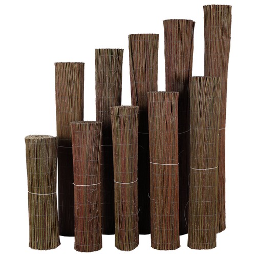 Tappeto Vimini Oscurante Tappetino In Vimini Per Recinzione – Oscurante 80%, Stile Rustico, Colore Marrone Splendente In Vimini Rustico - Foto 9