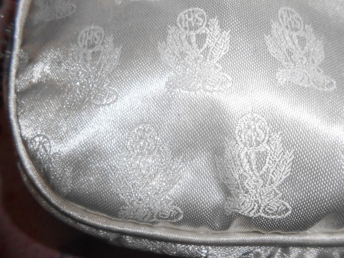 First Communion White Satin Purse appr 6 x 4 inch with shoulder strap - Picture 4 of 5