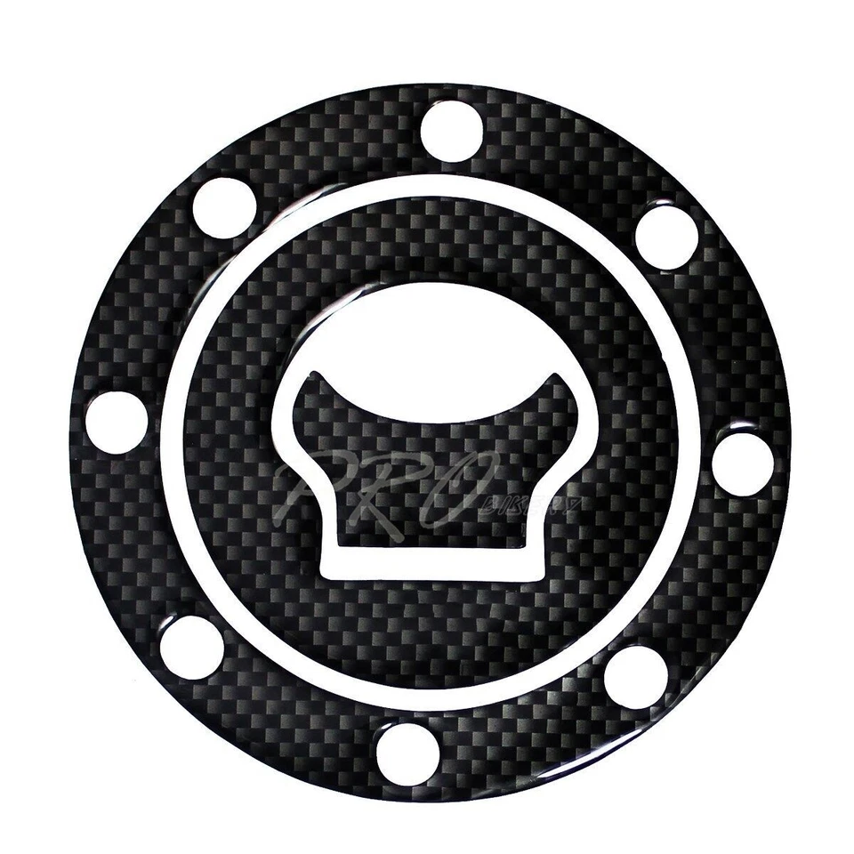 Almohadilla protectora de tapa de combustible para tanque de gasolina 87-96 GSXR600/GSXR750/1100/Katana aspecto de carbono Foto 2 de 2