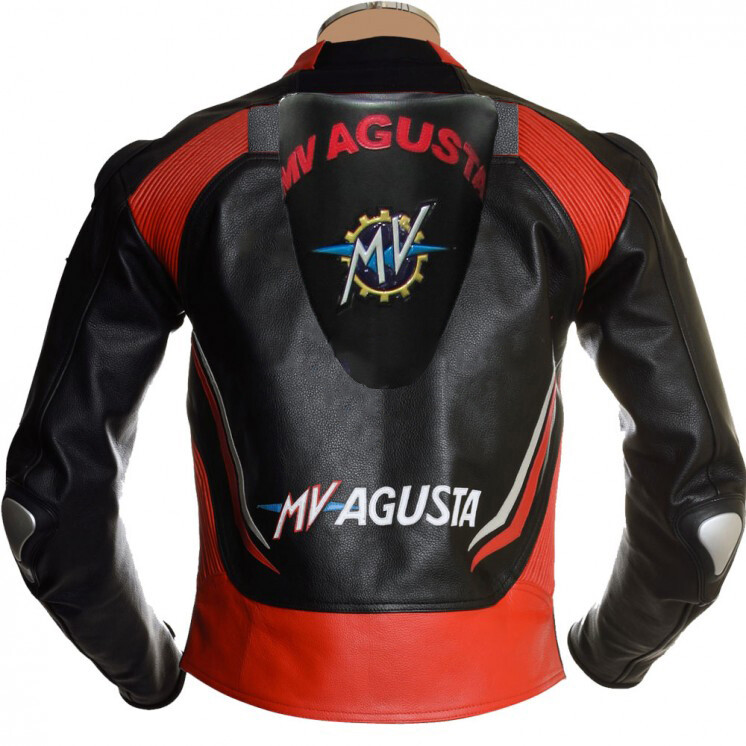 Motorcycle Jacket Giubbotto Pelle Mv Agusta Motorcycle Racing