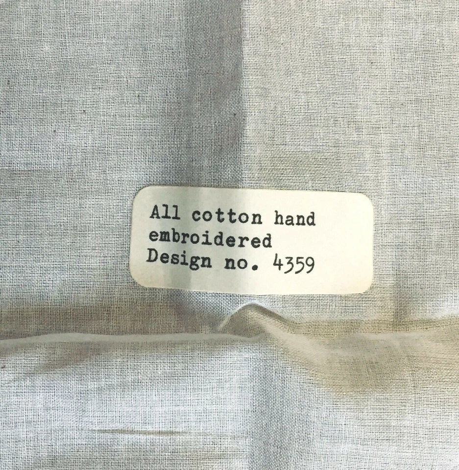 Pañuelo de boda nupcial bordado vintage pero nuevo MADEIRA REGALO B Foto 4 de 4