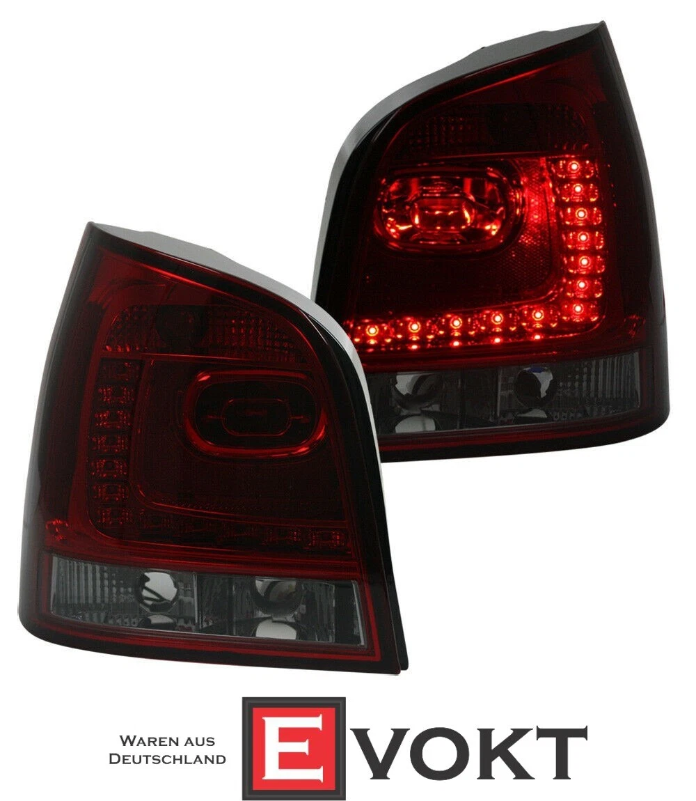 LED Rear Lights Set 6R look for VW Polo 9N3 (05-09) in / Smoke | eBay